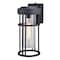 Vaxcel Crestline Aluminum 1 Light LED Dusk to Dawn Black Transitional Outdoor Wall Lantern Clear Glass T0742 - alternate 6